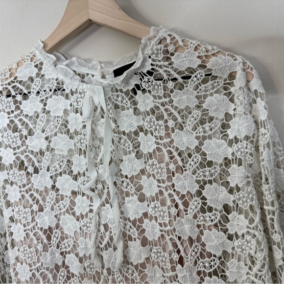 Needle & Thread Crochet Lace Dress Size 8
White Blush Pink Bridal Wedding - Picture 12 of 16